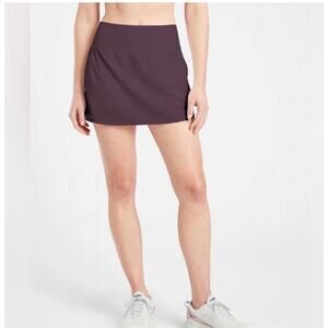 Athleta Run With it Skort Sz 2X Purple Tennis Pickleball Athletic Athleisure
